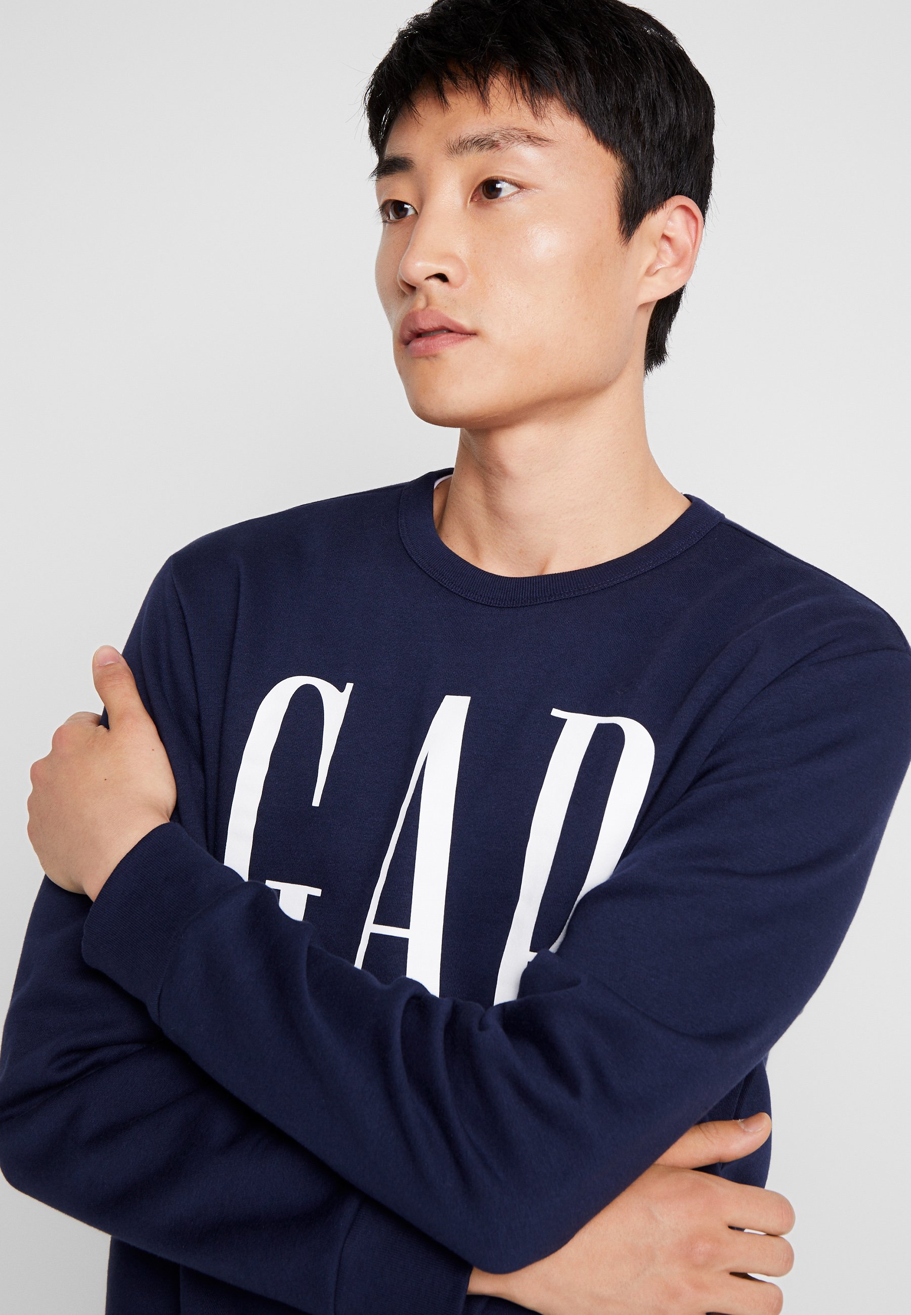 GAP LOGO CREW Sweatshirt tapestry navy Zalando.no GAP LOGO CREW - Sweatshirt - navy
