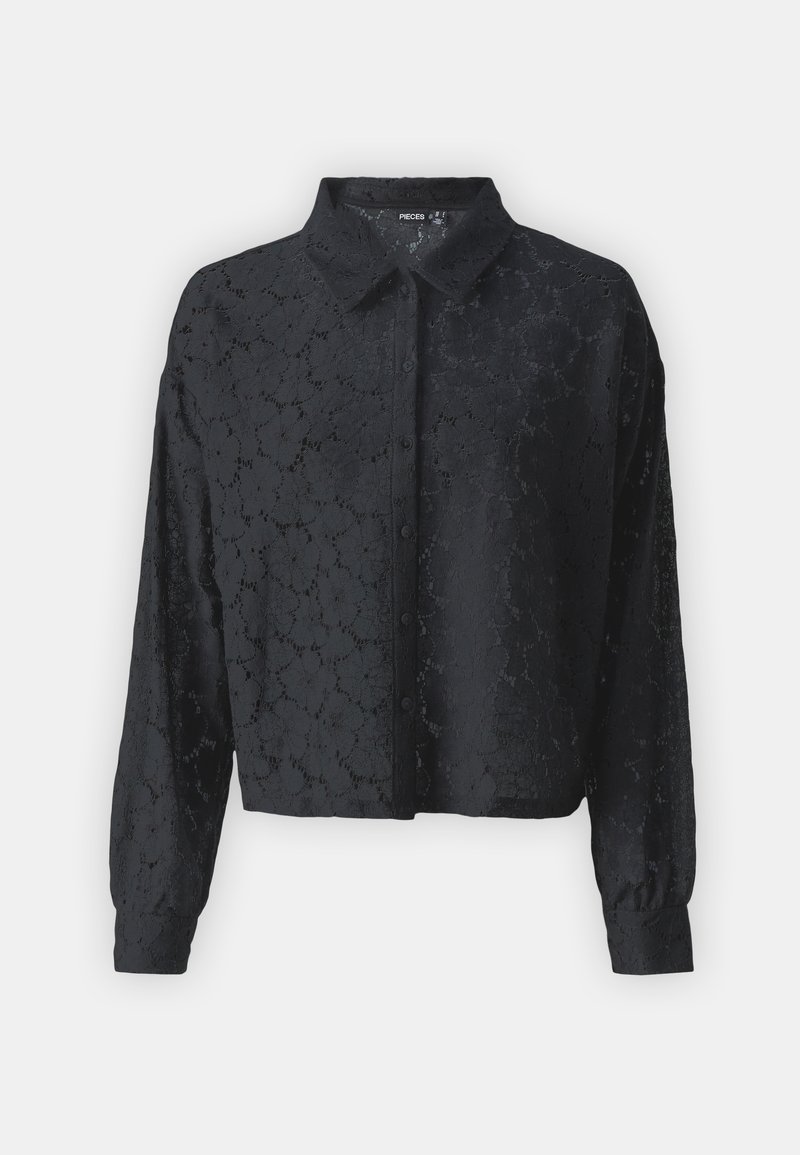 Pieces Overhemdblouse zwart Pieces Overhemdblouse zwart