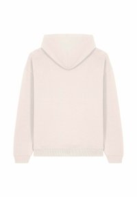 Felpa grigia chiara con cappuccio realizzata in un morbido tessuto testurizzato. Presenta una vestibilità morbida, maniche lunghe e polsini e orlo a coste.