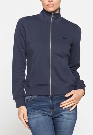 Carrera Jeans, CARRERA JEANS SWEATSHIRT FULL-ZIP SWEATSHIRT HIGH NECK - Felpa con zip - iris blue