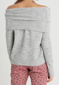 ONLY Stickad tröja - mottled light grey