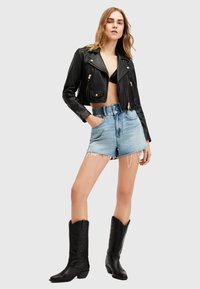 AllSaints ELORA BIKER - Kožená bunda - black