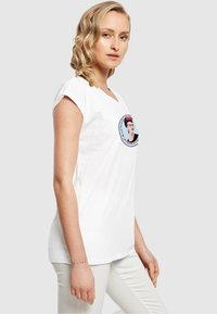 Merchcode FRIDA KAHLO ROUND EXTENDED SHOULDER TEE - T-shirts print - white
