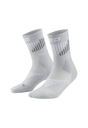 CORE RUN COMPRESSION MERINO MID CUT - Socken - grey white