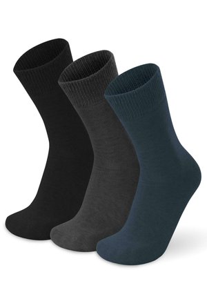 Normani ALPACA FULL CUSH 3 PACK - Socken - schwarz/ anthrazit /marine
