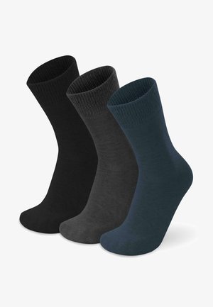 Normani ALPACA FULL CUSH 3 PACK - Socken - schwarz/ anthrazit /marine