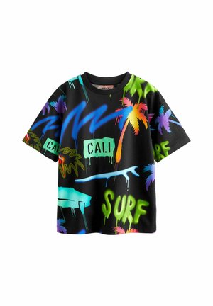 ALL OVER SHORT SLEEVE STANDARD - T-shirts print - black graffiti