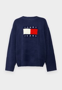 MELANGE FLAG  - Jersey de punto - dark night navy melange