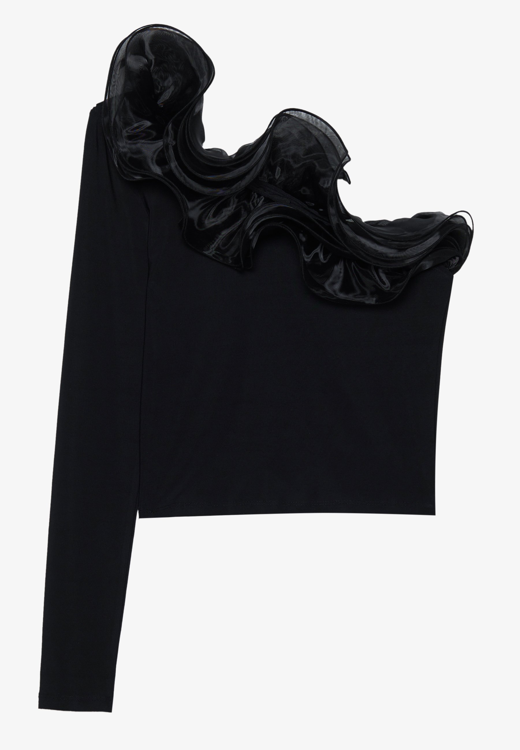 Black long-sleeve top