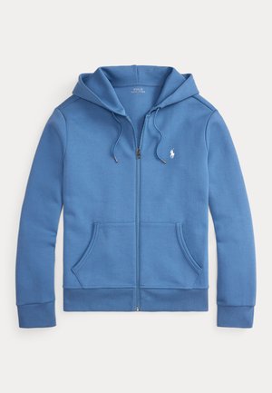 DOUBLE-KNIT FULL-ZIP HOODIE - Sweat zippé - delta blue