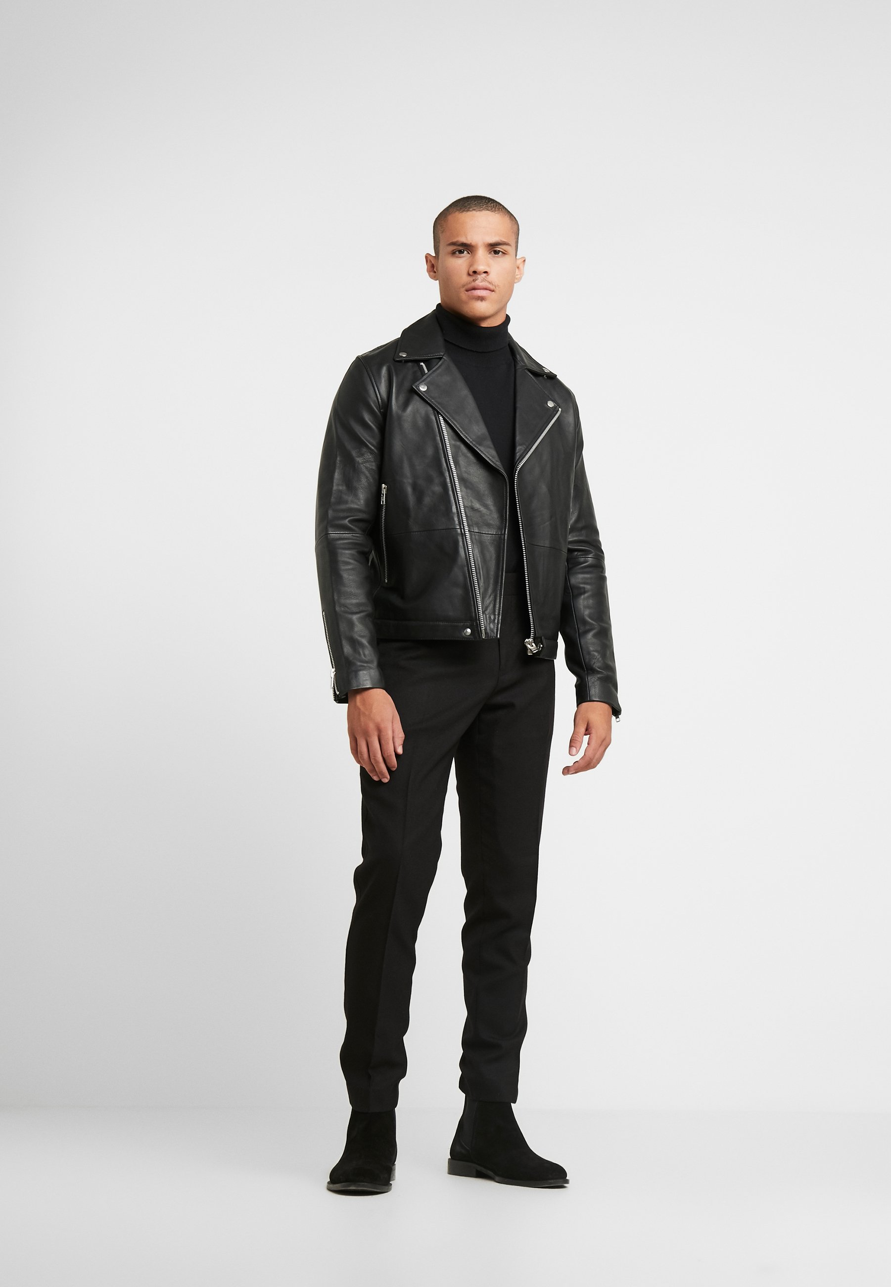 Samsøe Samsøe SPIKE JACKET Skinnjakke blacksvart Samsøe Samsøe STARSHIP JACKET Skinnjakke blacksvart