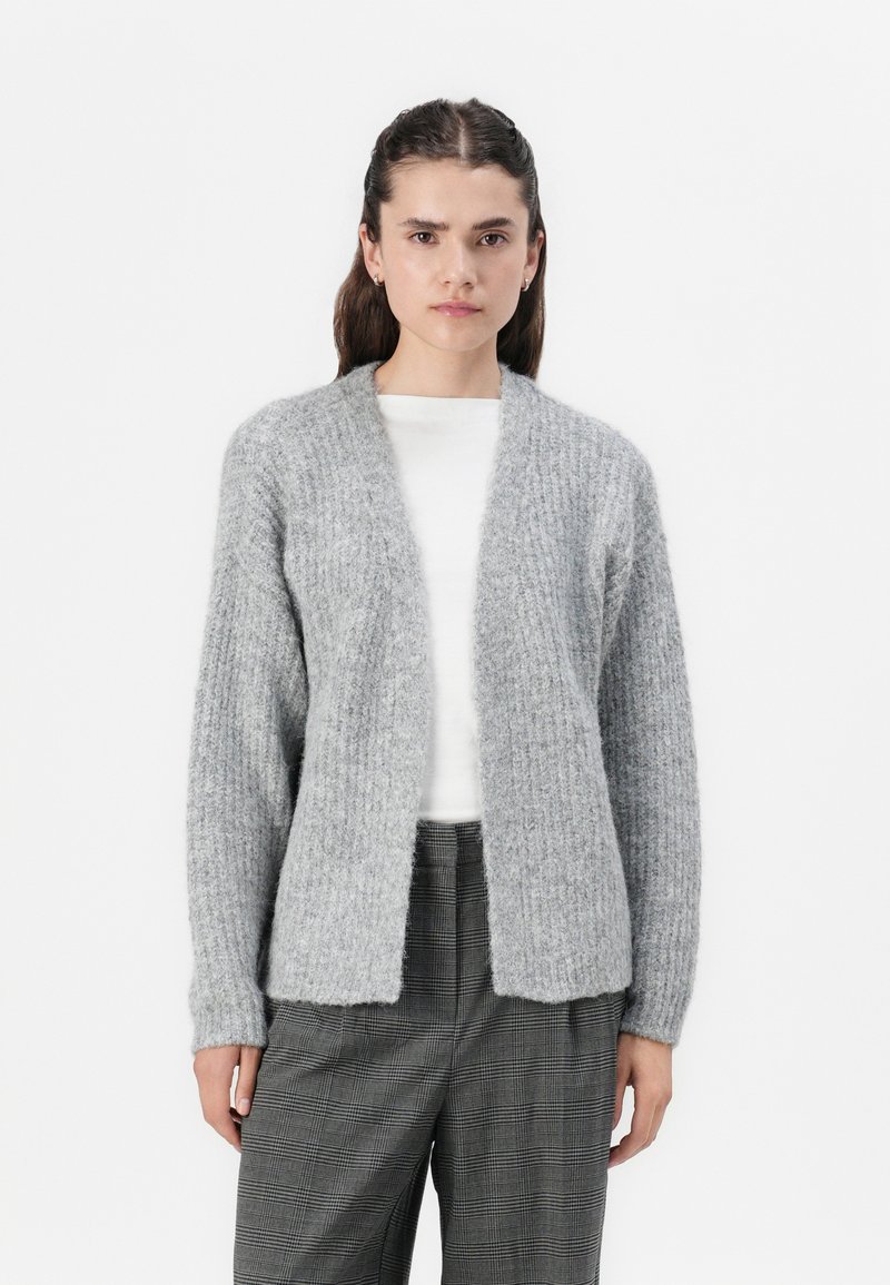 Vero Moda VMNOVAH - Adīta jaka - medium grey