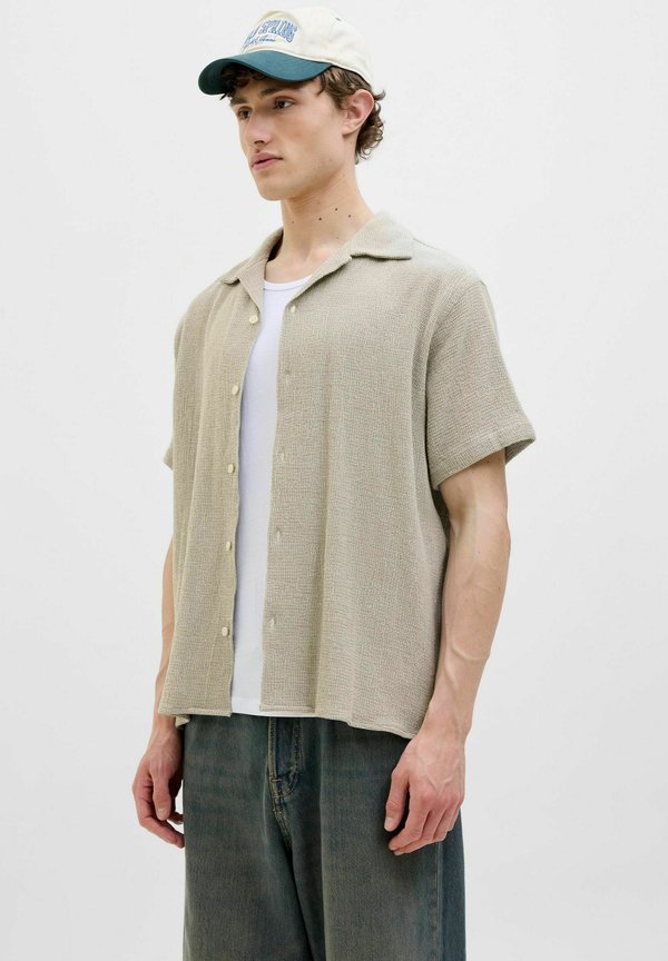 JORCOBA STRIPE RESORT  - Hemd - silver sage