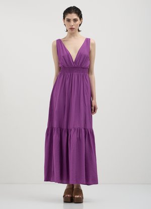 LUNGO CON BALZA  - Maxi dress - rosso