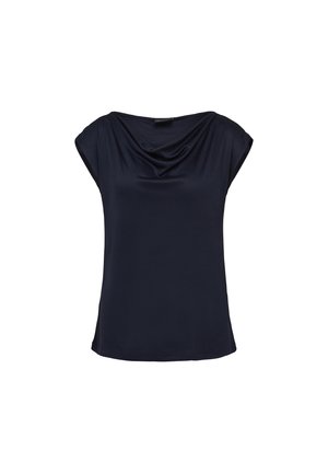 s.Oliver BLACK LABEL MIT WASSERFALL-AUSSCHNITT - Blouse - navy