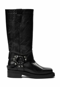 Pavement ANGELINA - Cizme cowboy/biker - black crinkle