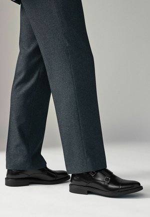 REGULAR FIT - DOUBLE MONK  - Smart slip-ons - black