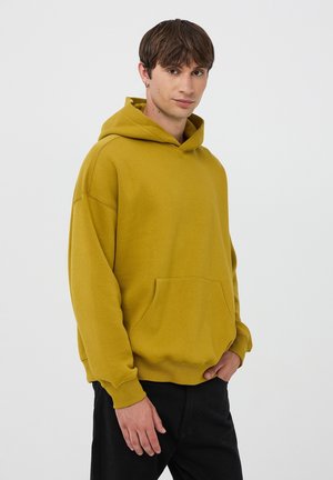 BOXY FIT - Felpa con cappuccio - verde acido