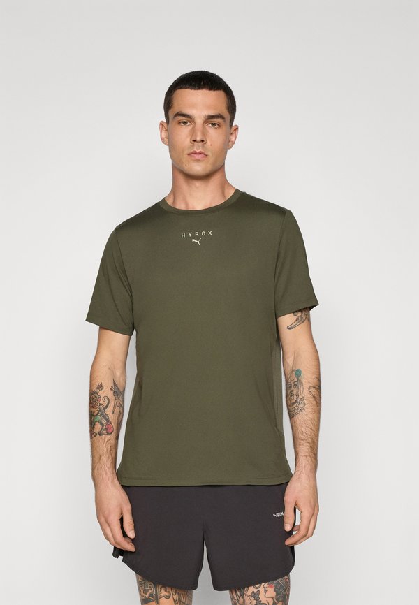 HYROX THERMOADAPT - Sports T-shirt - dark olive