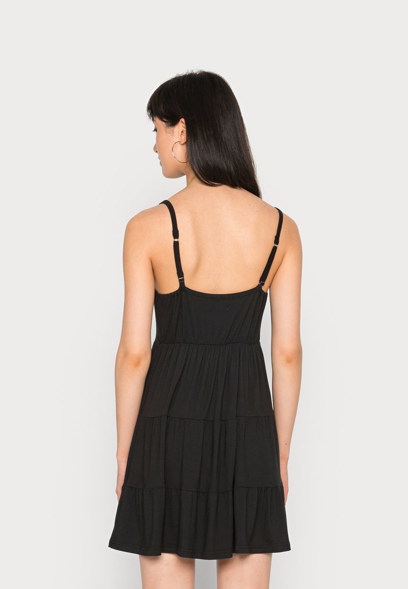 Damen Freizeitkleider | Hollister Co. BARE DRESS Jerseykleid black/schwarz - MM66768 Damen Freizeitkleider | Hollister Co. BARE DRESS Jerseykleid black/schwarz - MM66768