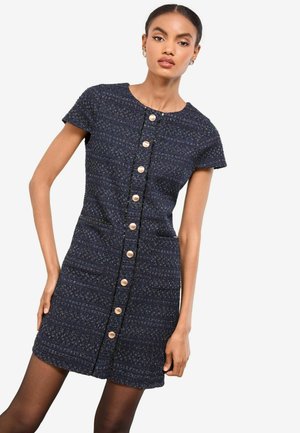 REGULAR FIT -  SHORT SLEEVE  - Strickkleid - navy
