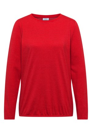 Cecil, LANGARM SHIRT MIT BOAT NECK UND STREIFEN - Longsleeve - flame red