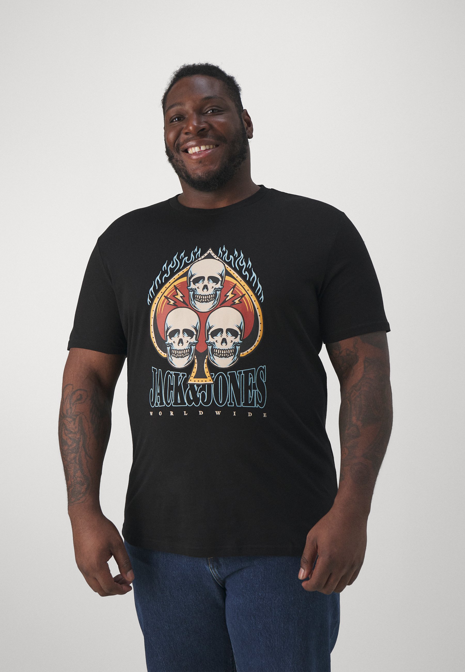 T-Shirt Uomo JACK & JONES Jjmikk Tee SS - Girocollo, Cotone, Vestibilità Regolare