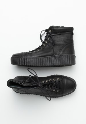 Apple of Eden Bottines de cowboy / motard - black