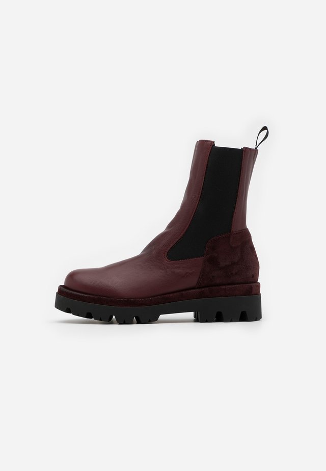 ASTRID - Platform ankle boots - sidney magenta