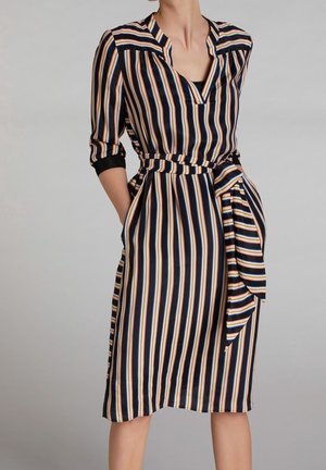 Shirt dress - mottled black