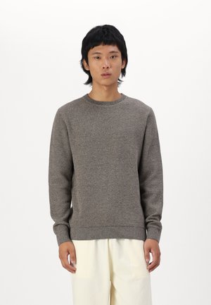 Selected Homme SLHROSS STRUCTURE CREW NECK - Maglione - asphalt
