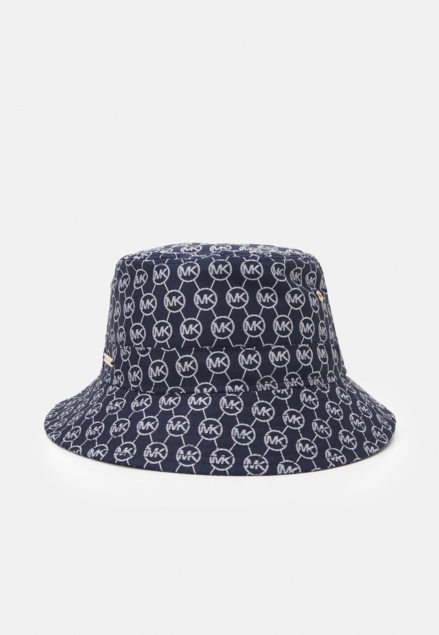 LOGO BUCKET HAT - Hut - blue/white