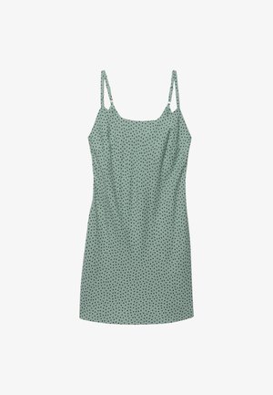 Superdry & Co, PRINTED CAMI MINI - Vestido ligero - green navy ditsy hearts