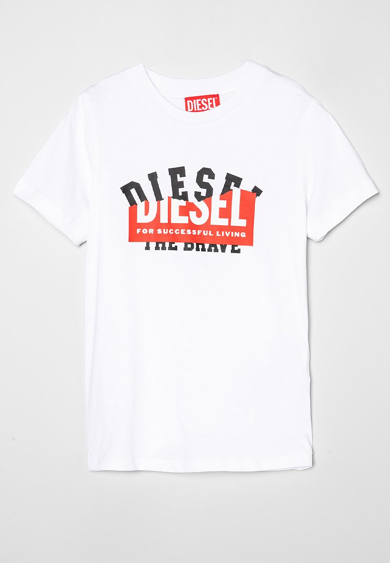 Diesel T-shirt print wit Diesel T-shirt print wit