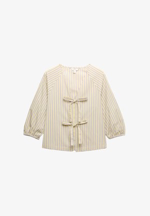 Marks & Spencer, STRIPED TIE FRONT - Camicetta - yellow mix