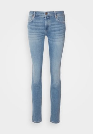 Marc O'Polo TROUSER MID WAIST REGULAR LENGTH - Traperice uskog kroja - play with blue wash