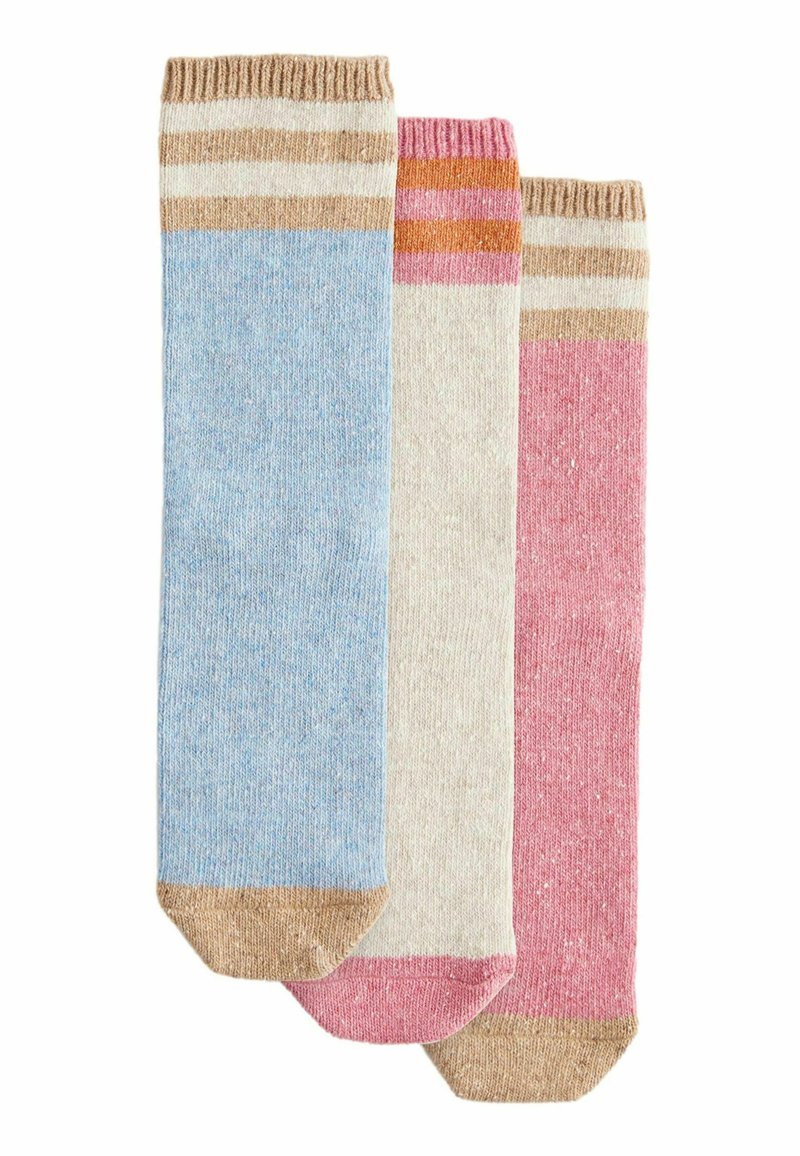 Next 3 PACK STANDARD - Calcetines - blue pink ecru