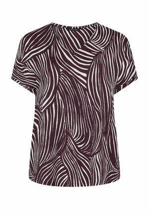 Evans, PLUS SIZE SHORT SLEEVE TOPS - Pusero - burgundy