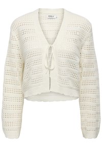 ONLLYKKE TIE CARDIGAN - Chaqueta de punto - marshmallow