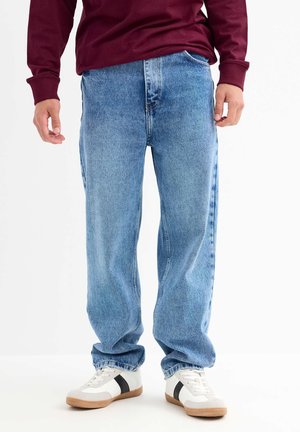 INSIDE BAGGY DESGASTADO - Vaqueros rectos - azul