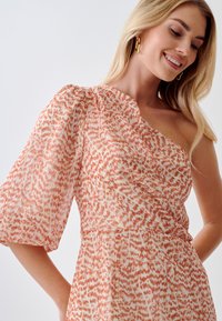 TUSSAH CIARA MINI  - Dnevna obleka - beige lurex abstract