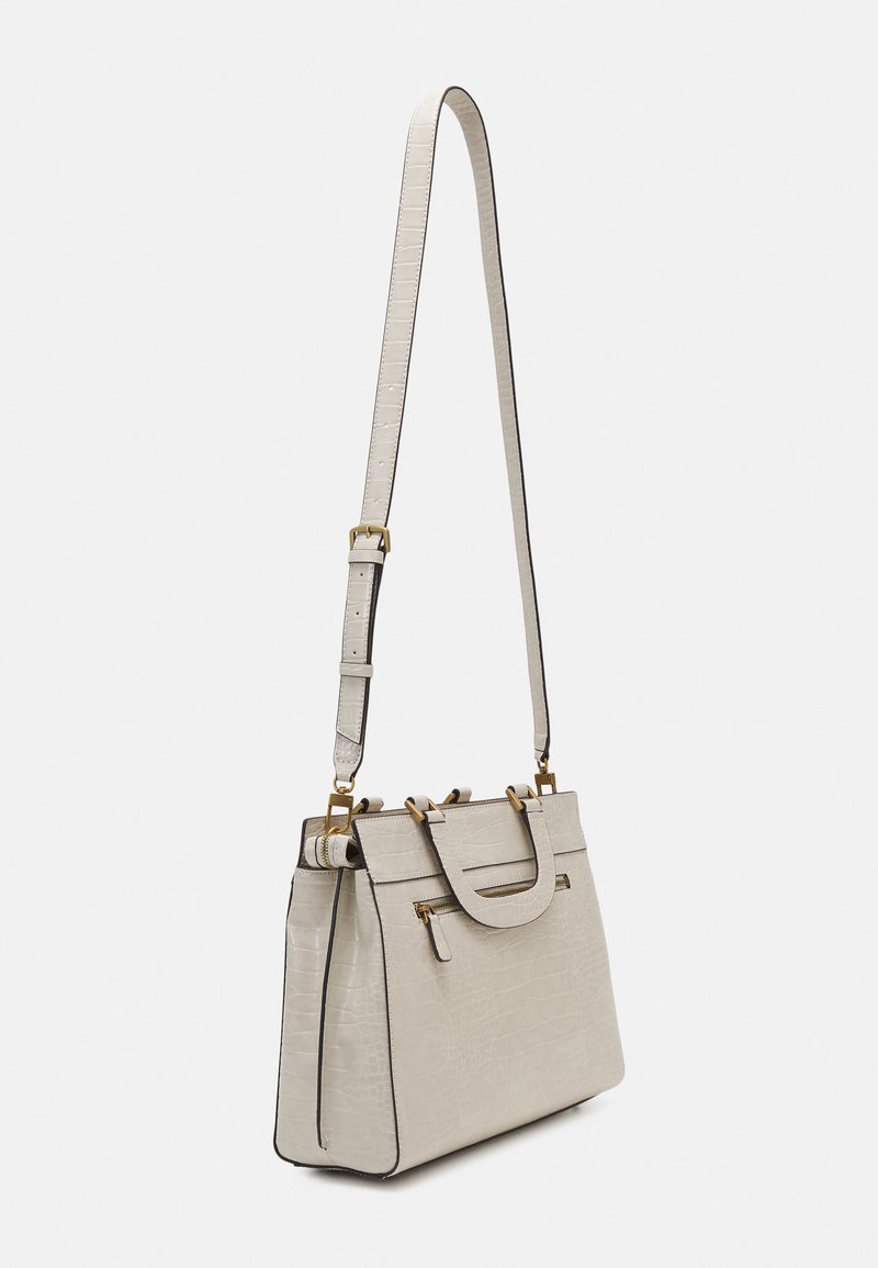 Damen Taschen | Guess KATEY LARGE LUXURY SATCHEL Handtasche eggshell/offwhite - MZ49722 Damen Taschen | Guess KATEY LARGE LUXURY SATCHEL Handtasche eggshell/offwhite - MZ49722