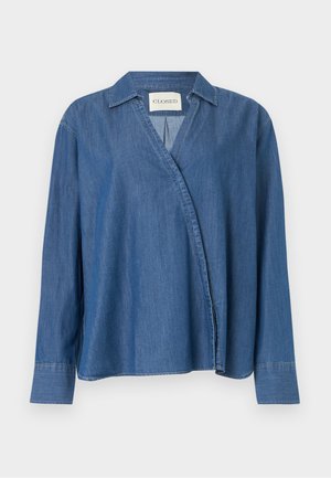 ASYMMETRIC SHIRT - Overhemdblouse - light blue