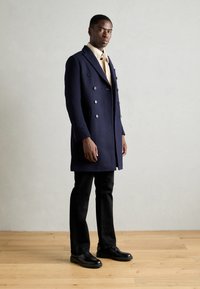 Isaac Dewhirst LONG PEA COAT - Klassischer Mantel - navy
