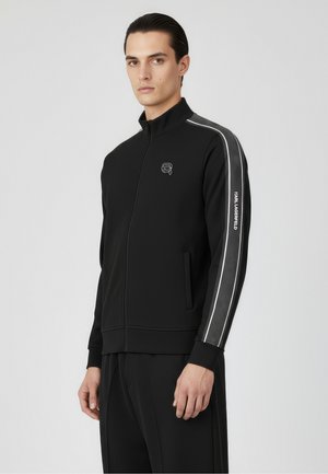 Tröja med dragkedja - black