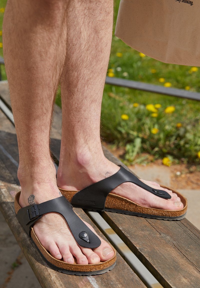 Birkenstock GIZEH UNISEX - Zehentrenner - black/schwarz - Zalando.de