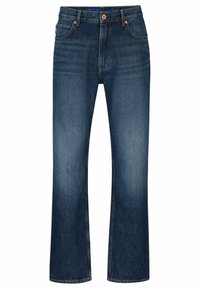 HUGO JONAH - Jean Droit - Dark Grey/gris Foncé