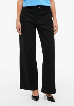 VICHIA SOLID HW - Wide leg - black