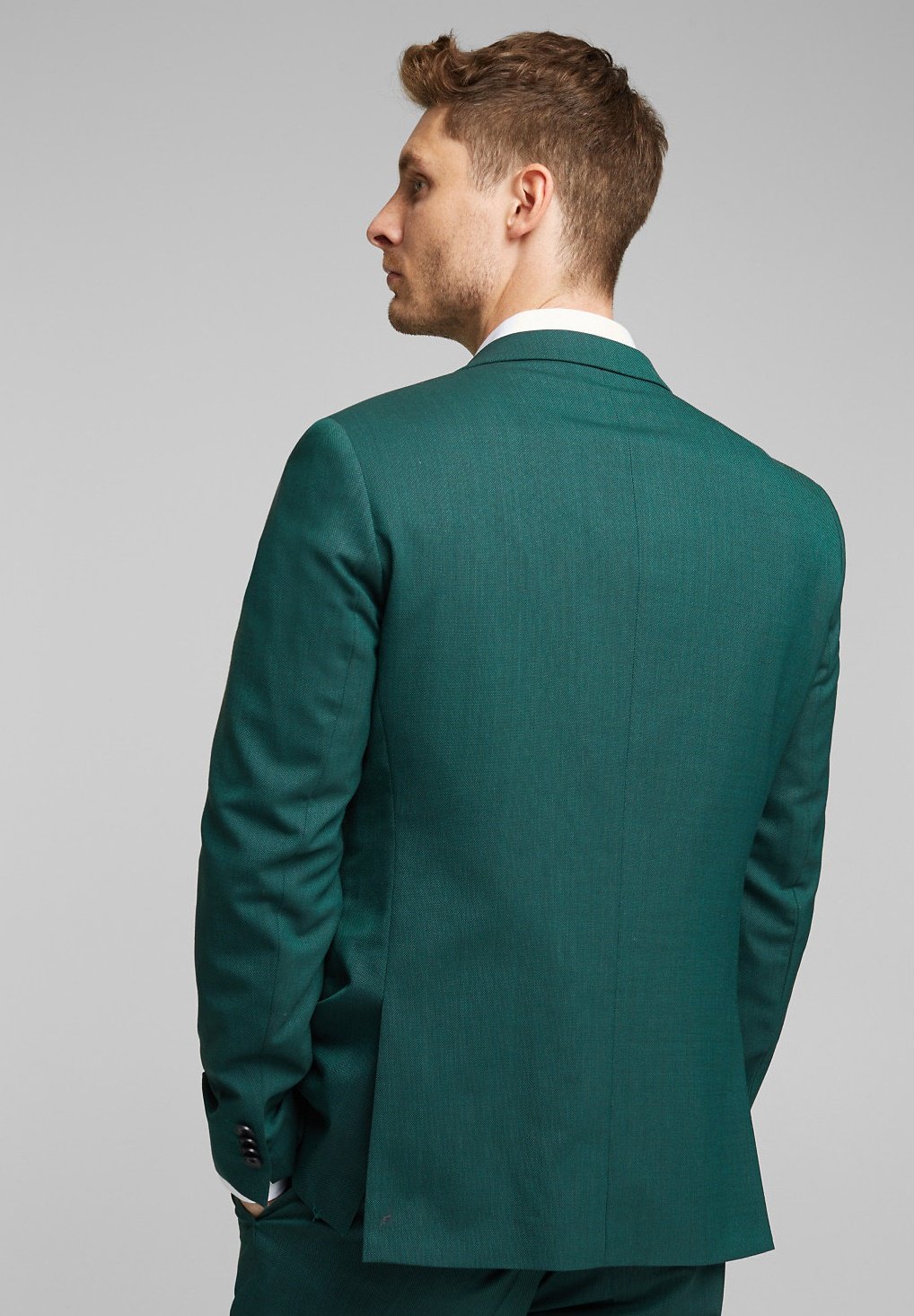 forest green suit jacket