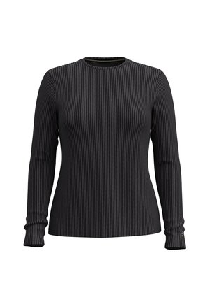 Smartwool THERMAL MERINO RIB CREW - Long sleeved top - charcoal heather